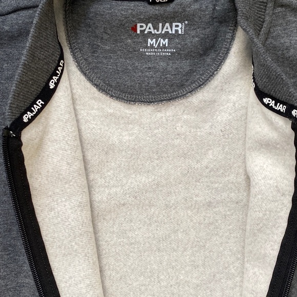 Pajar Canada John Mens Sweatshirt Full Zip Heather Gray Jacket sizes M L Comfort - Picture 6 of 9